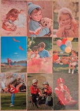 Lotto 9 Cartoline Bambini Buon