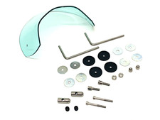 LAMBRETTA SX 150 200 BOTTIGLIA BLU TRASPARENTE DISPLAY SPORTIVO CON FISSAGGI