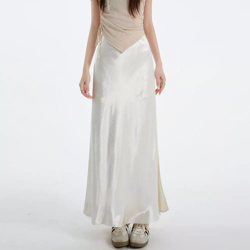 Gonna lunga elegante bianco - elegante,