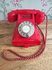 Vintage Red GPO Bakelite Phone