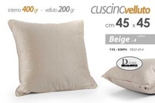 CUSCINO BEIGE VELLUTO