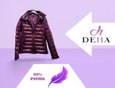 DEHA - PIUMINO DONNA - SHINY BYZANTINE COLOR - 90% PIUMA