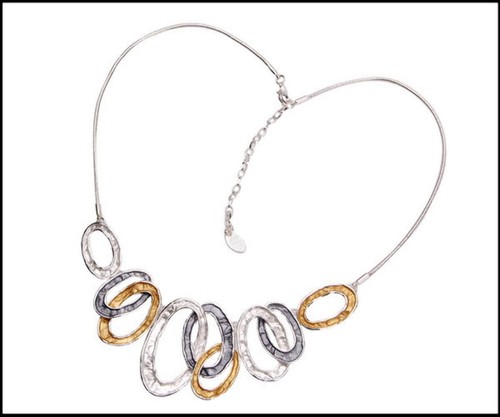 Collana cerchio smaltata - cerchio,