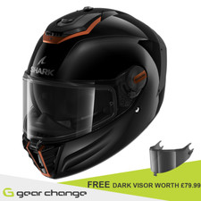 Casco Moto Shark Spartan RS Nero Bronzo SP KCK