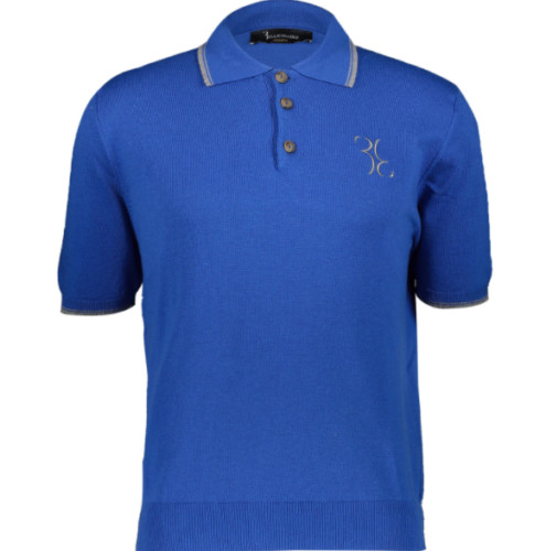 Polo billionaire blu maglia - in,