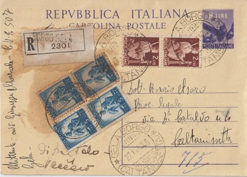 1948 intero postale - 1948,