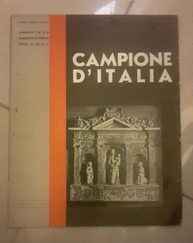 Rivista campione italia - d'italia, como