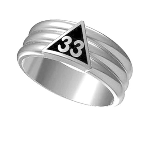 Anello t85 rito scozzese - rito, 33°