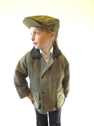 Cappotto giacca tweed verde