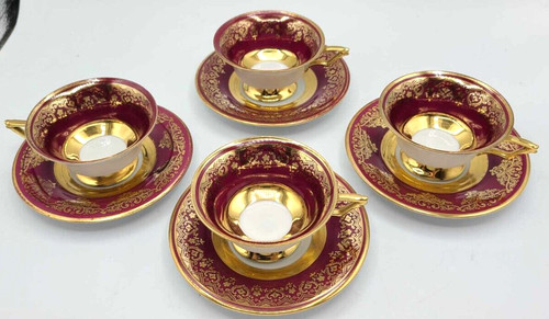 Set tazze 4 piattini - tazze,