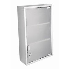 ARMADIETTO CASSETTA MEDICA CONTENITORE ACCIAIO INOX MEDICINALI SOCCORSO CASA