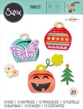 Nuovo Sizzix (tutti) Holiday Gift Box Thinlits set 12 pezzi #665953 vendita al dettaglio $57,99 Ogborn