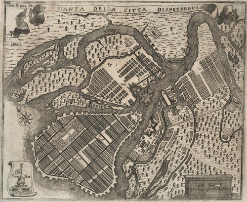 Mappa antica pianta della - antica, "pianta