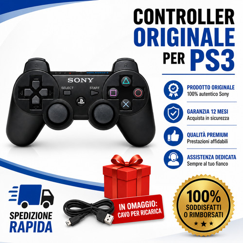 Gamepad ps3 originale sony - ps3,