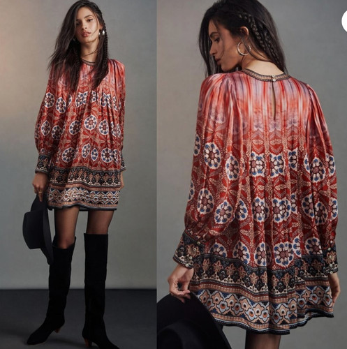 Abito boho anthropologie - anthropologie, tanvi