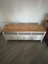 IKEA HEMNES Mobile TV, bianco marrone chiaro, 148x47x57, ottime condizioni