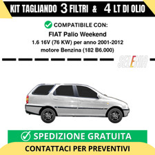 Tagliando per FIAT Palio Weekend 1.6 16V 76 kw - 4 Lt di Selenia + 3 Filtri a...