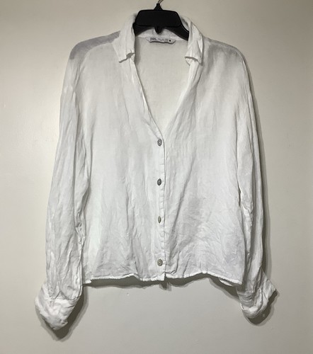 Camicia donna zara lino - camicia,