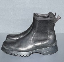 PRADA Black Leather  Boots -