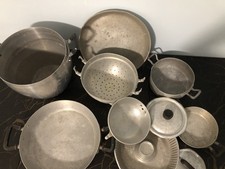 Pentole Alluminio vintage Usate Lotto 10 pezzi