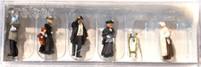 Preiser HO #12176 Figurine del 1900 -- Passanti - Per confezione (7) dipinte a mano (scala 1:87)