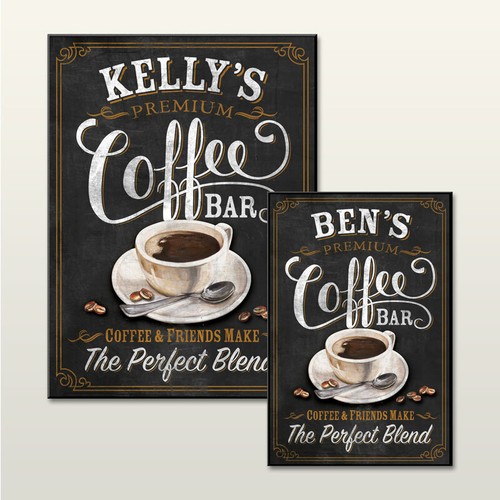 Insegna caffè personalizzata - caffÈ,