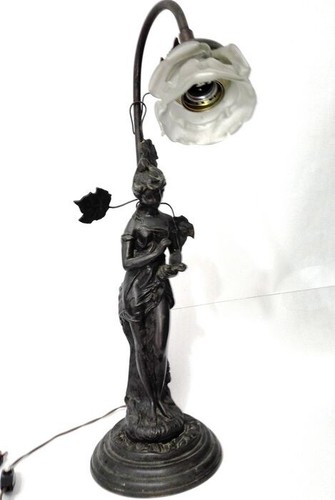 Scultura lampada in bronzo - scultura,