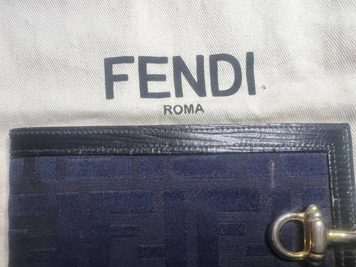 Fendi portafoglio uomo tessuto - portafoglio,