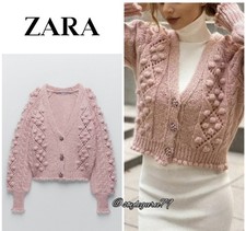 NWT, ZARA, Jewel Button Knit