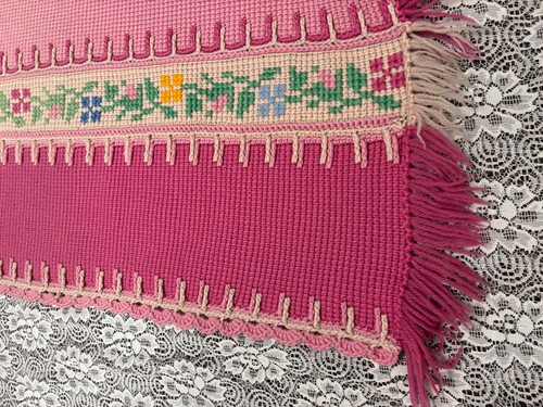 Coperta fatta mano - mano, floreale