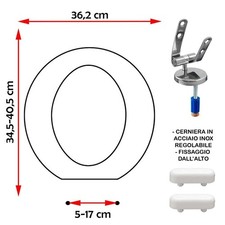 SEDILE COPRIWATER COMPATIBILE IDEAL STANDARD SMALL BIANCO