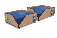 Portatovaglioli da Tavola in Legno Decoro Testa di Moro 20 x 20 cm 2 Modelli