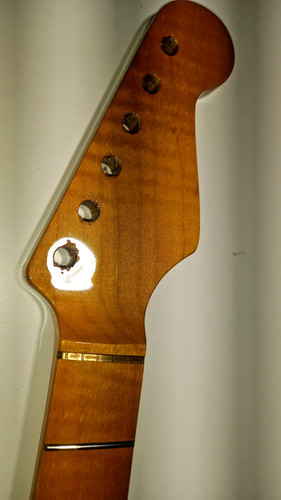 Manico chitarra acero fiammato - manico,