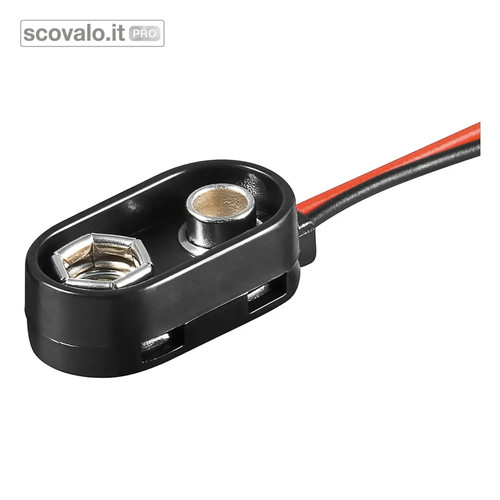 Connettore clip batteria - batteria, 9v