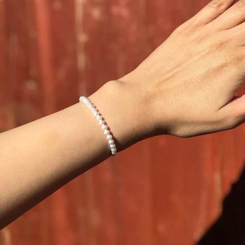 Bracciale con perline 4mm