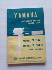 Yamaha motori fuoribordo 3.5A - 3.5 AC 1976 catalogo ricambi ORIGINALE