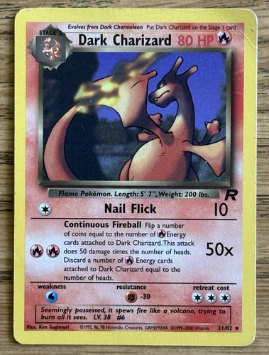 Dark charizard team - charizard, 21/82