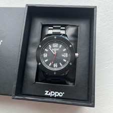 Zippo black metal analog - zippo,