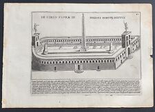 Stampa antica Circo di Flora