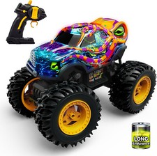 Monster Trucks Giocattoli per Ragazzi Età 4-7, Scala 1:16 Ricaricabile RC Auto con Luce