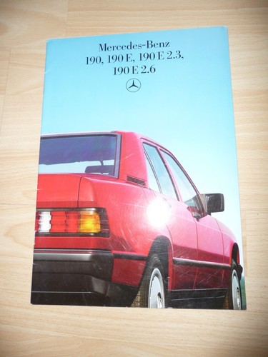 Brochure mercedes benz 190 - mercedes-benz,