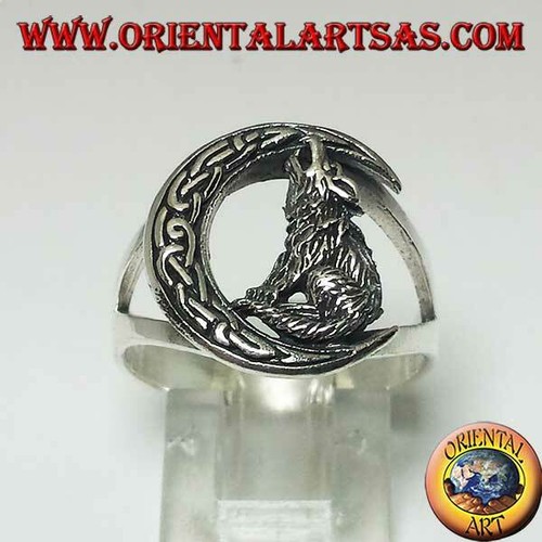 Anello argento 925 lupo - in,