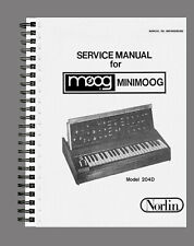 MOOG MINIMOOG 204D MANUALE NEGOZIO MANUALE RIPARAZIONE PIÙ ALTO LIBRO DI SERV...