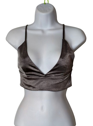 Zara raso cami crop top - zara,