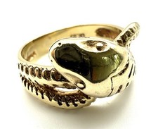 Anello serpente oro 9 ct