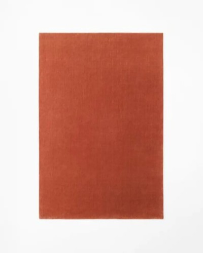 Tappeto arancione trapuntato - , a