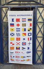Pannello Codice Internazionale Navigazione Gran Pavese In Cotone Recupero Navale