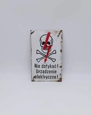 Insegna Smaltata Pericolo Di