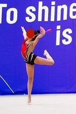 Body ginnastica ritmica rosso