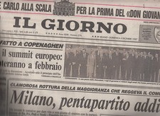 IL GIORNO N. 278-6/12/1987-GAY-HUTTER/MONDADORI/SCALA-PRINCIPE CARLO/USA-URSS-G7